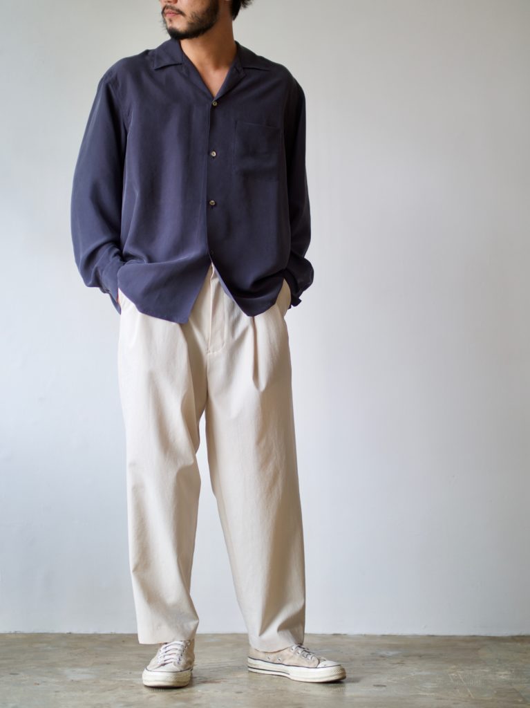 URU TOKYO ウル トウキョウ – OPEN COLLAR L/S SHIRTS & EASY SHORT  