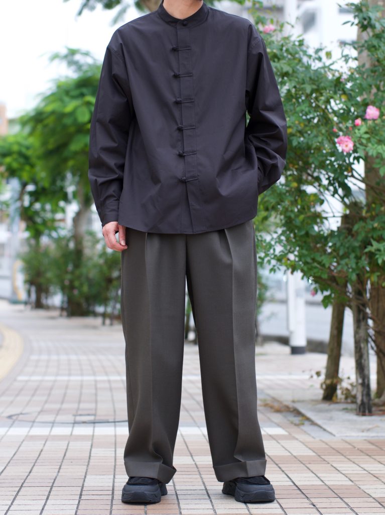 【安いHOT】ウールトロピカル セットアップ チャコールグレー マーカウェア スーツ