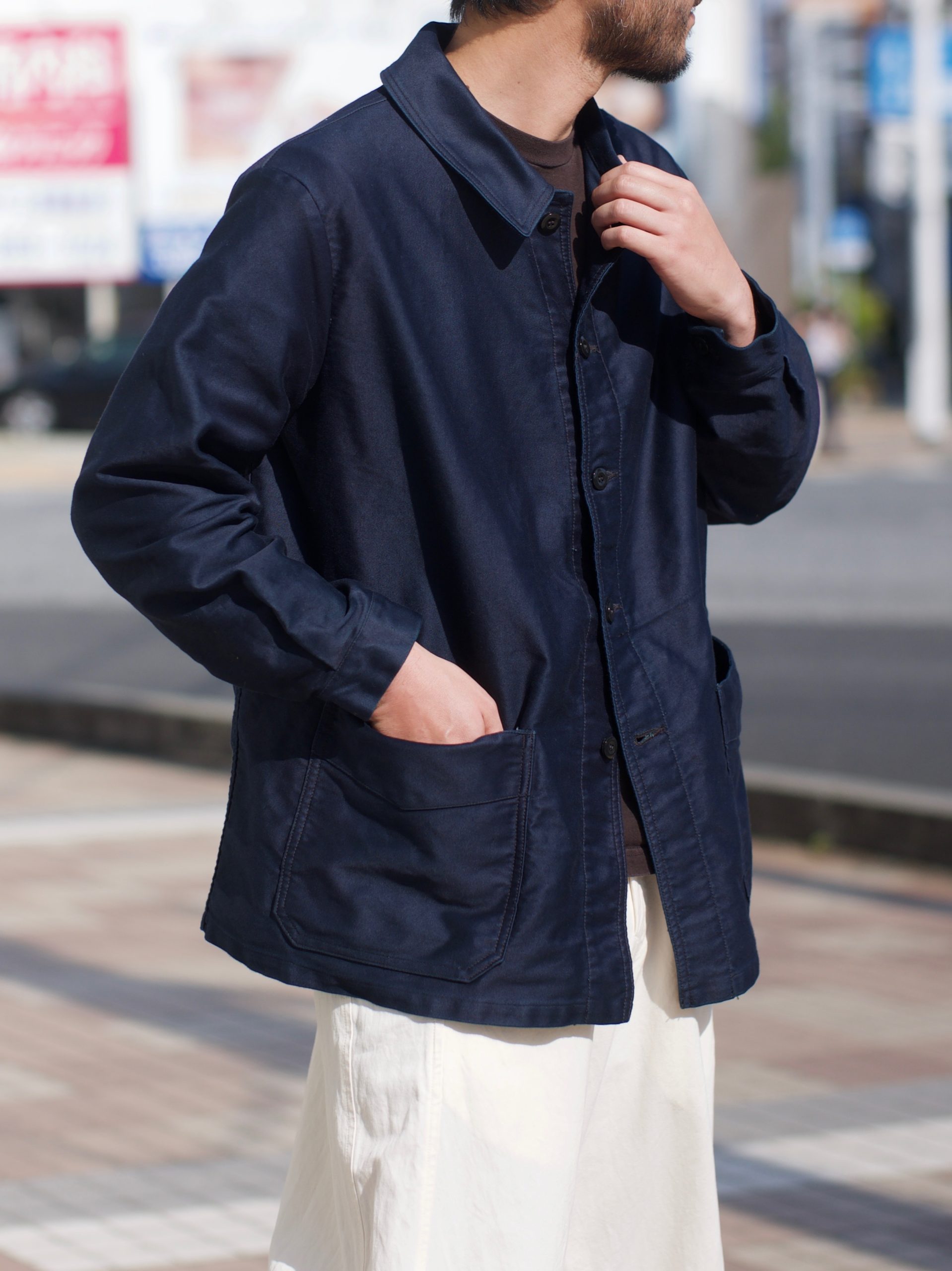 OUTIL Veste thiersペッパーアンドインディゴ2022SS